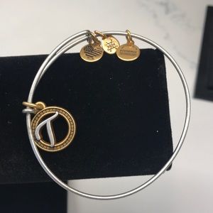 Alex & Ani (n) Silver & Gold T bracelet